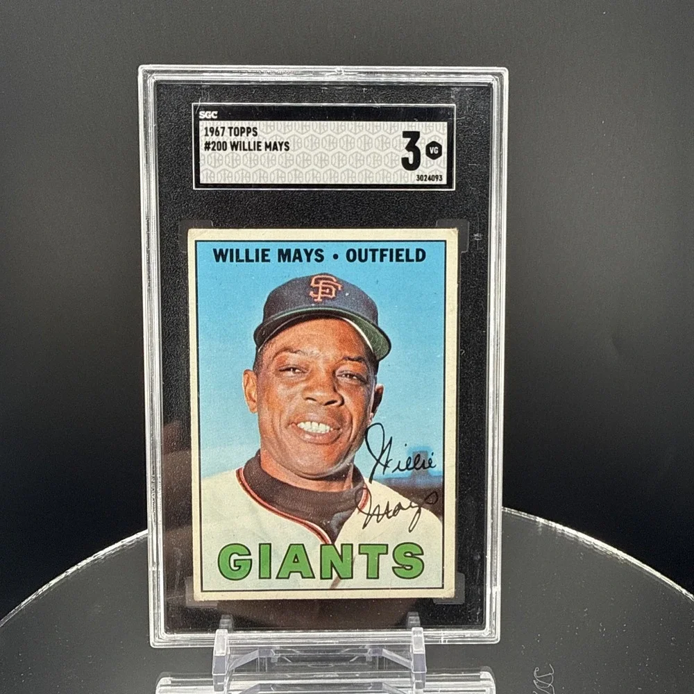 1967 Topps #200 Willie Mays (HOF) SGC 3 ~ Vintage